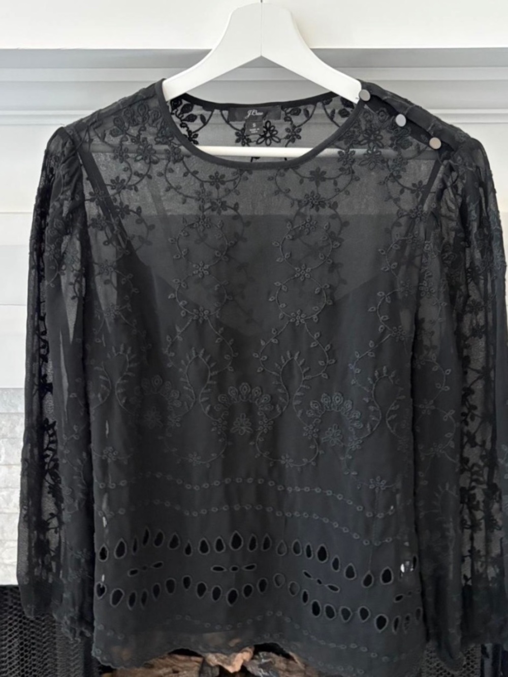 J.Crew lace blouse